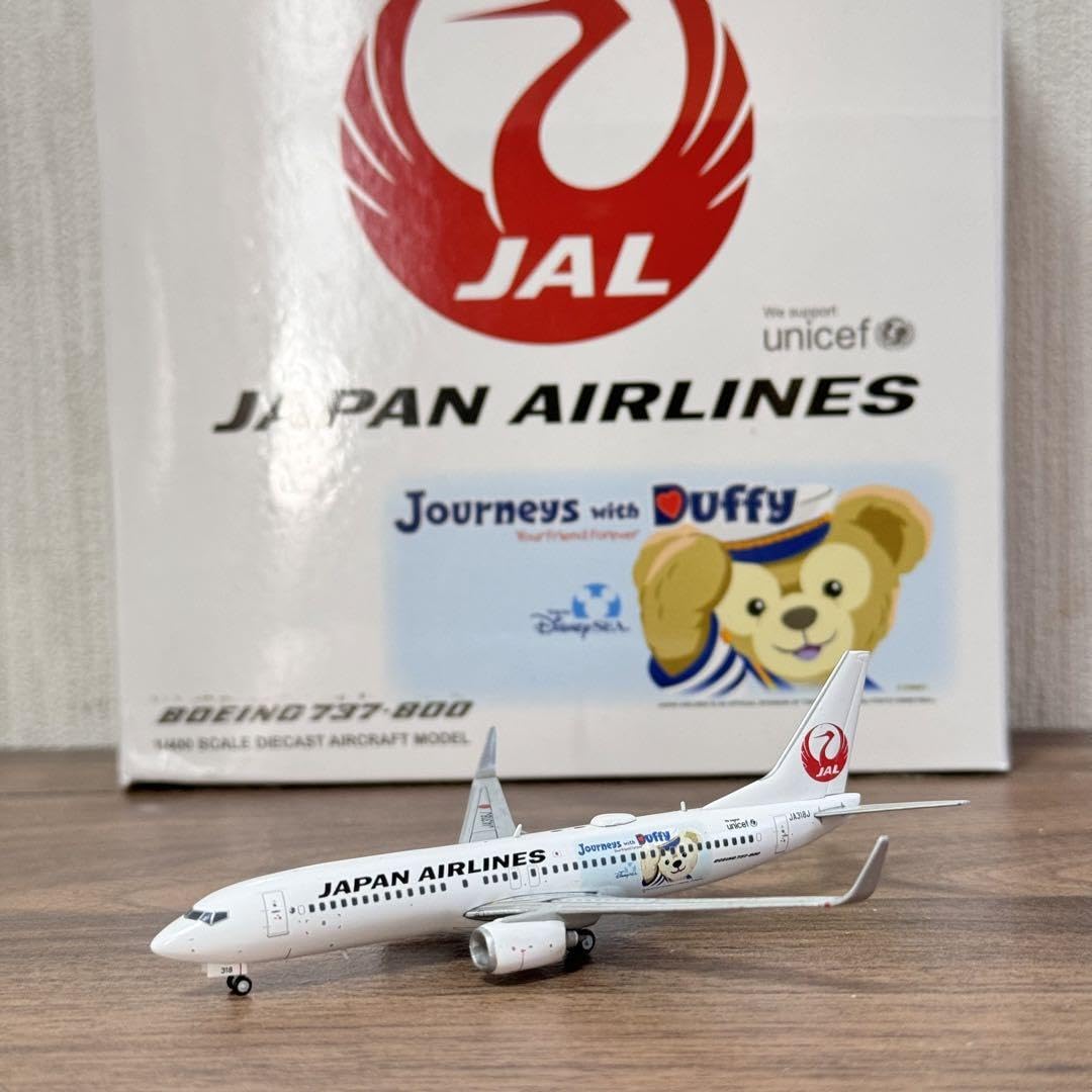 1/400 JAL 日本航空 737-800 ダッフィー Amazon.co.jp: JC wings JAL