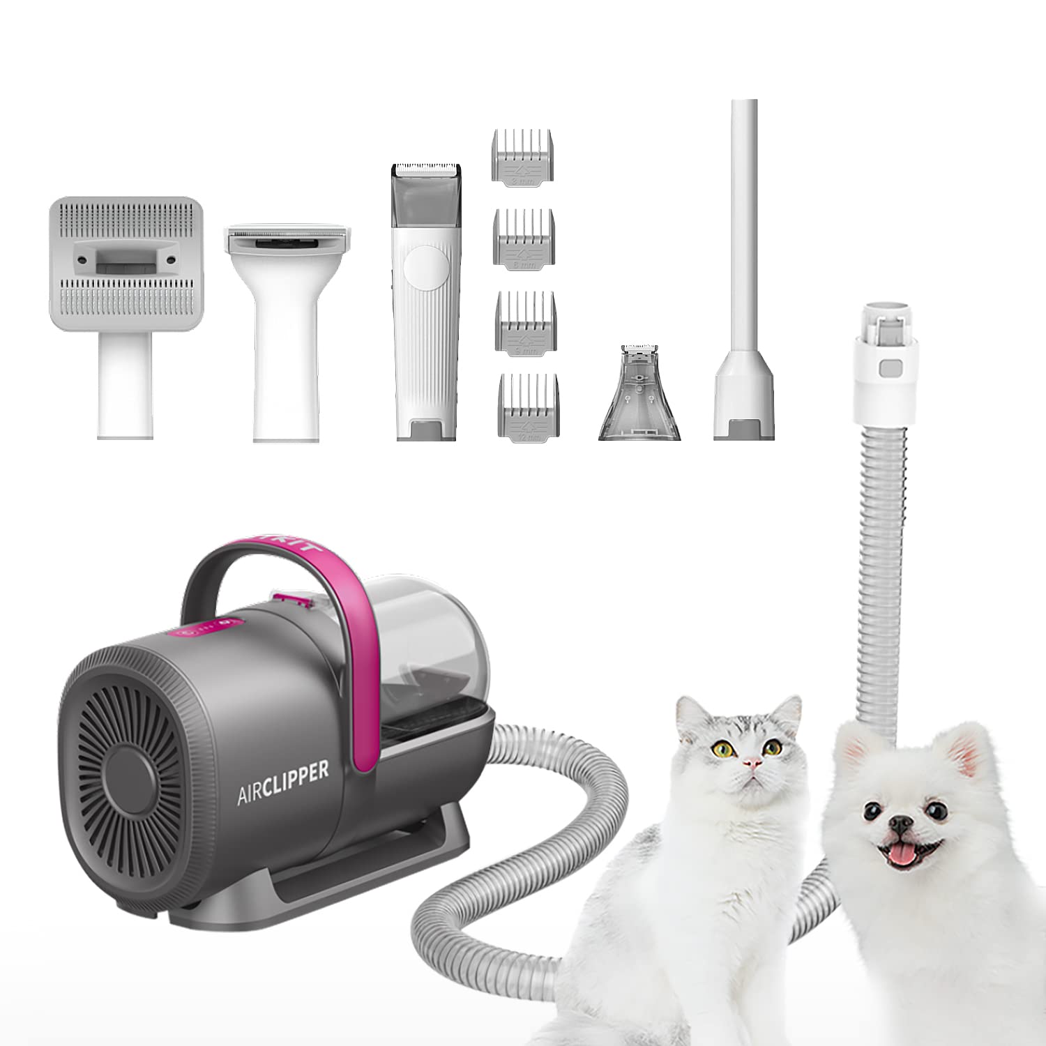 Amazon.co.jp: PETKIT バリカン 犬猫用 5 in 1 多機能 ペット 掃除機