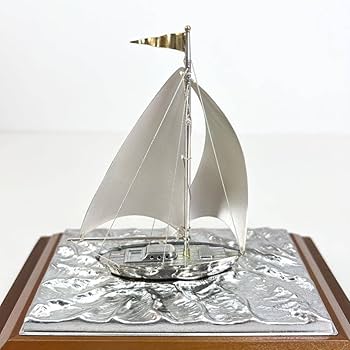 Amazon.co.jp: 置物 ヨット SILVER ヨット7号 TAKEHIKO 関工芸 武比古