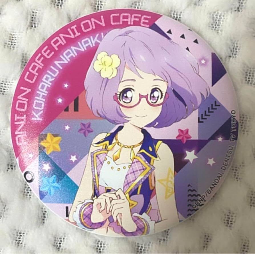 スミレ3種類】マグバッジ☆アニON☆アイカツ！ アイカツ アニON