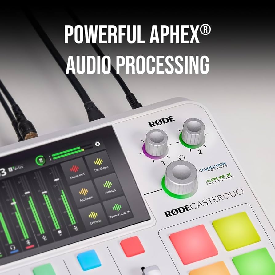 Amazon.com: Rode RODECaster Duo Streaming Mixer (White) with