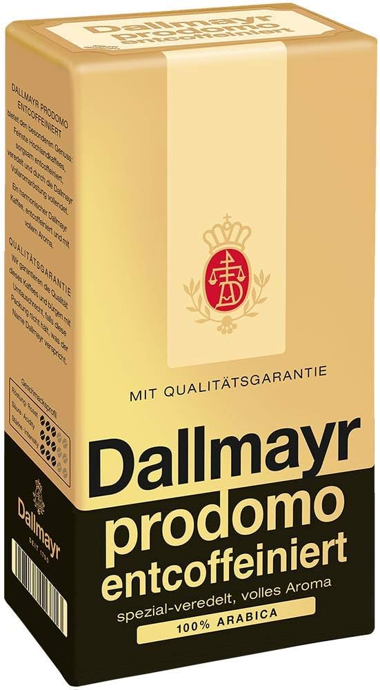 Amazon.com : Dallmayr - Prodomo Decaffeinated Ground Coffee - 12x