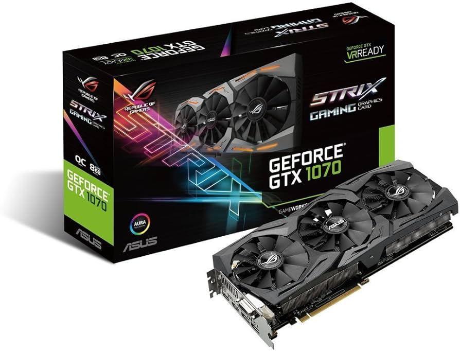 ASUS ROG GTX1070 O8G STRIX GAMING ビデオカード グラフィックボード