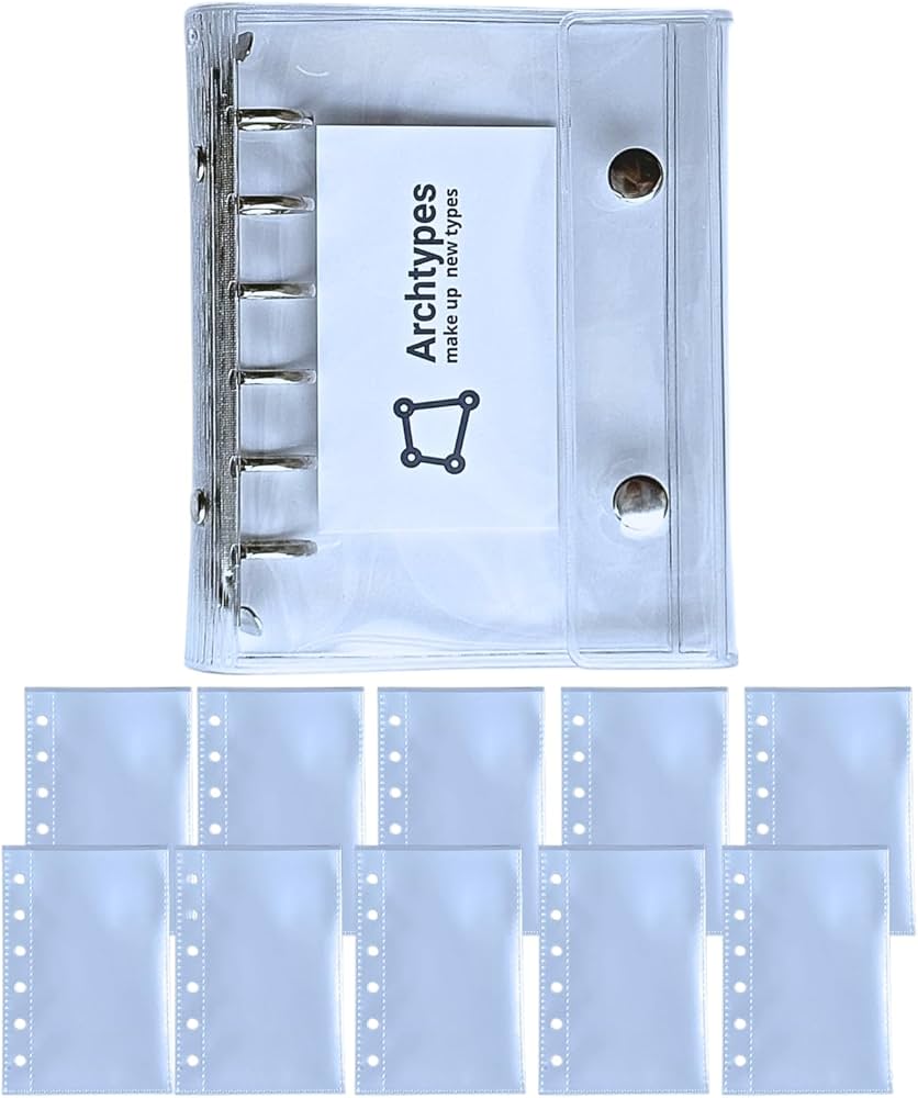 Amazon.co.jp: Archtypes シール帳 透明 クリア A7 m6 ミニ6