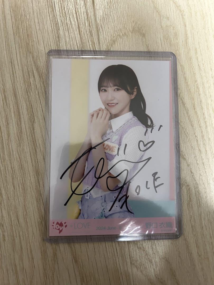 LOVE イコールラブ イコラブ 野口衣織 直筆生写真セット LOVE イコール