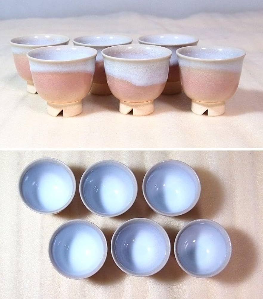 1642 萩焼茶器セット宝瓶1客湯冷し1客猪口6客