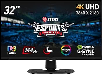 Amazon.co.jp: MSI Gaming Monitor, 144Hz, 32-Inch Quantum Dot, IPS