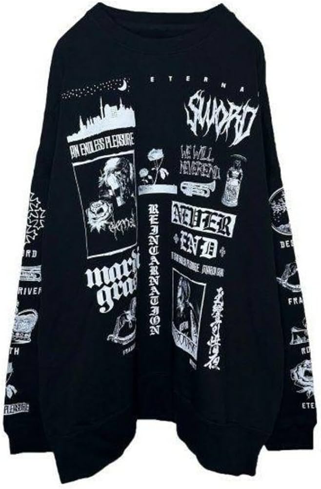 Amazon.co.jp: 清春 スウェット 黒夢 サッズ SADS ムーンエイジデビル