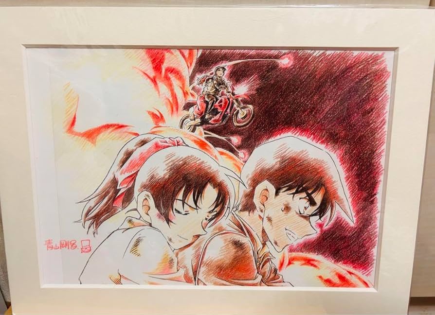 から紅の恋歌ラブレターアニメ原画レプリカ複製原画服部平次遠山和葉平和