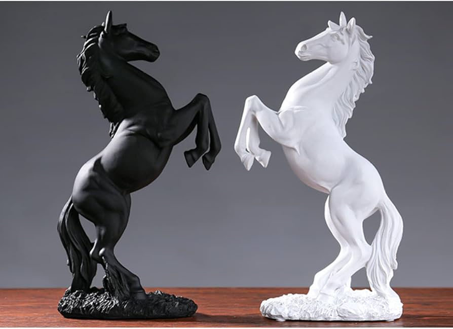 Amazon.co.jp: 動物雕刻 馬 オブジェ タイプ リアル フィギュア