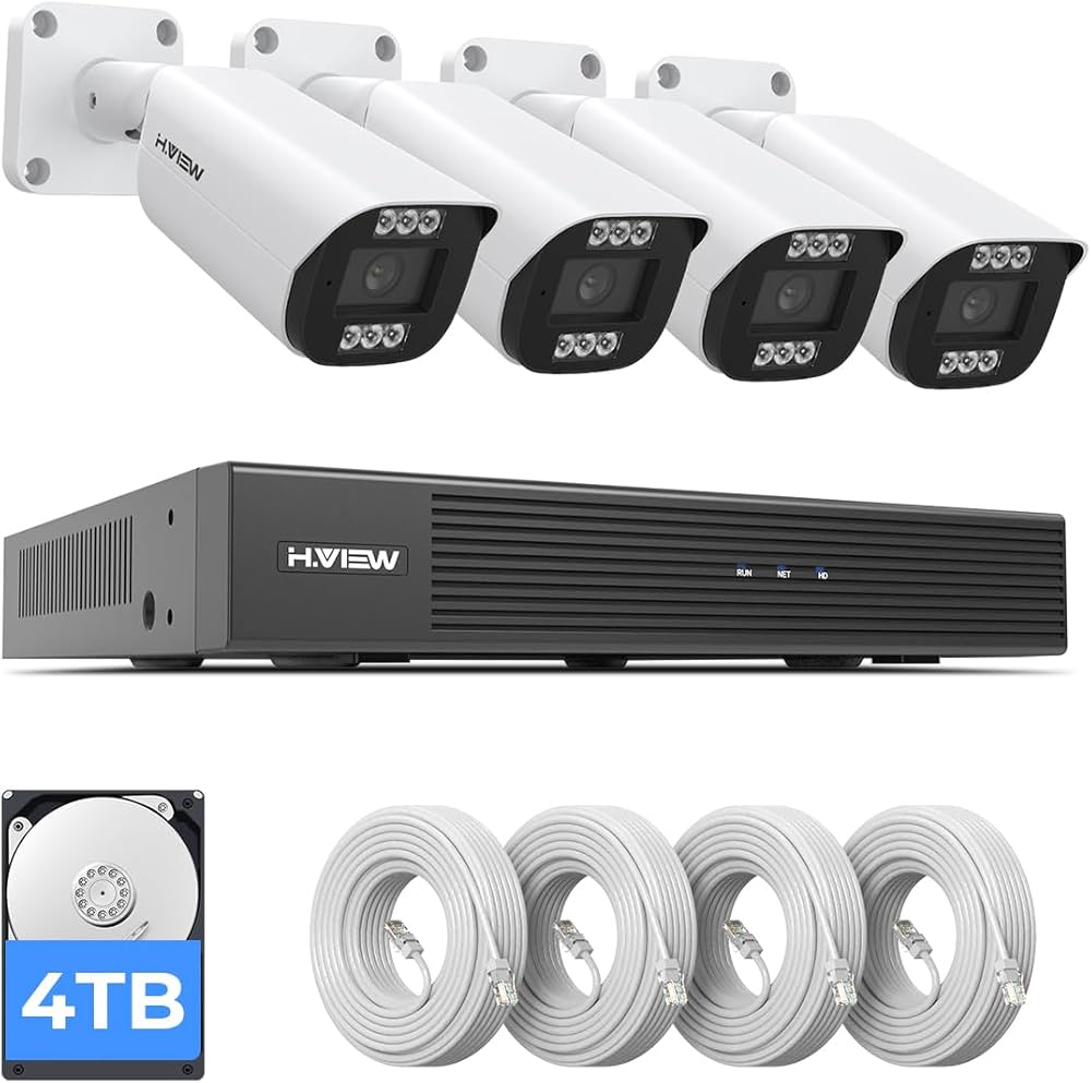 Amazon.co.jp: 【4K画質・発光威嚇・双方向音声】H.View 800万画素