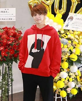 Amazon.co.jp: 片寄涼太 ファンミ Express My Mind パーカー 赤