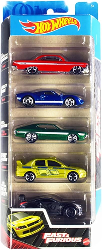 Amazon.com: Hot Wheels Fast and Furious 5-Pack of Toy Cars in 1:64
