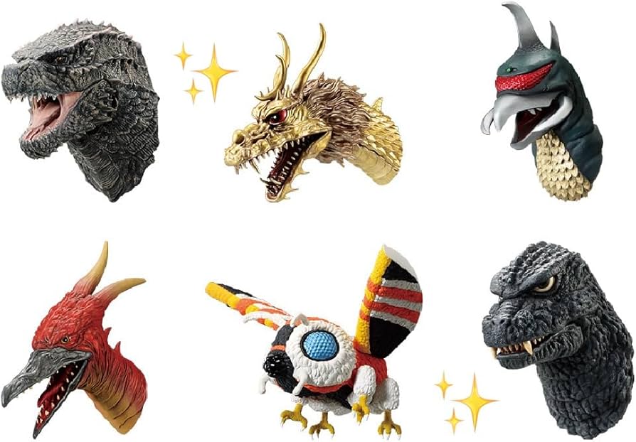 8点】一番くじ ゴジラ モンスターヘッドマグネット 一番くじ ゴジラ 大