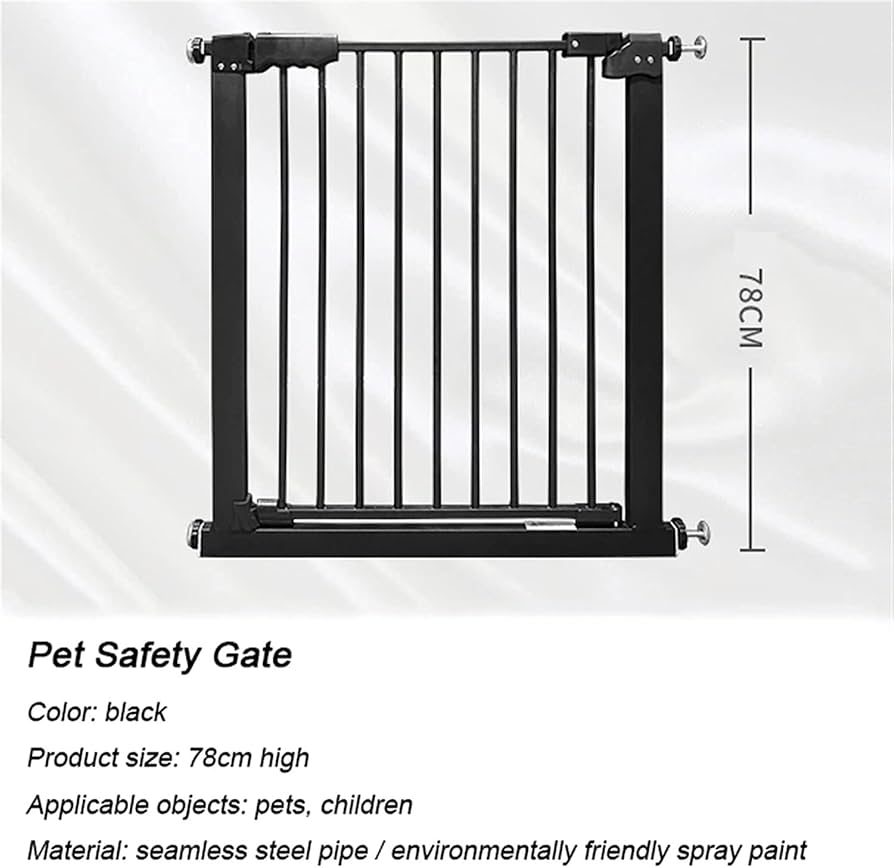 Amazon.co.jp: ペット用安全ゲート、30.31インチ～73.58インチ 犬用