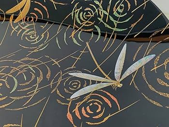 Amazon.co.jp: 輪島塗 蒔絵雨の紋 盛器 中尾喜久二 漆器漆芸 木谷信夫