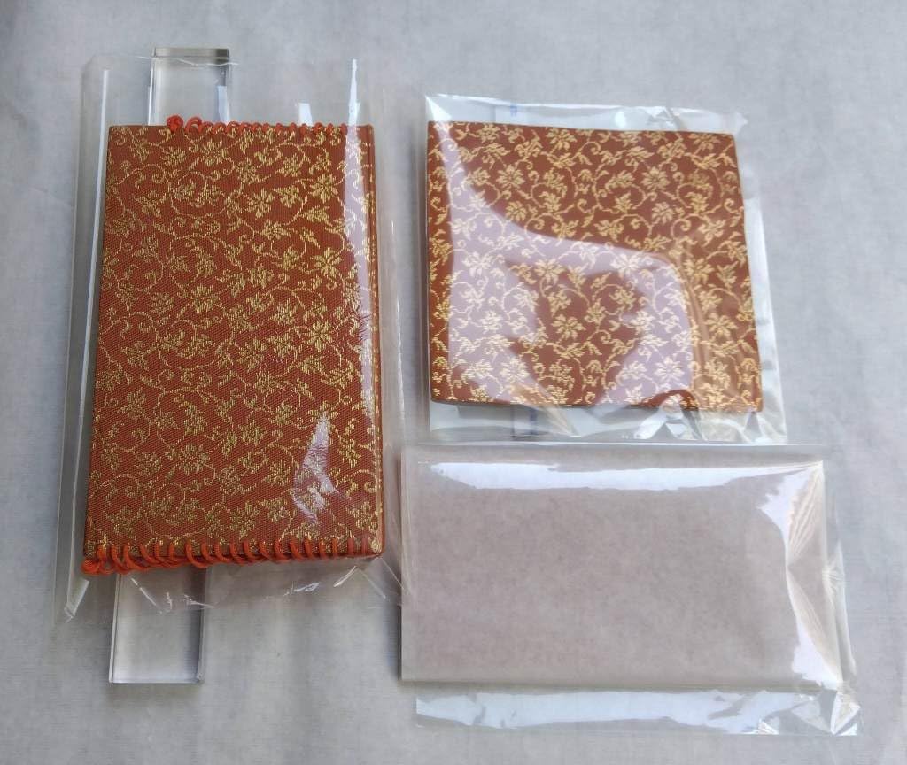 茶道具 茶箱】 茶箱用三点セット(茶碗・振出・茶巾筒) 色絵 唐子 高野