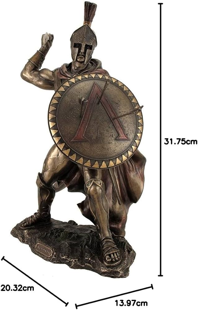Amazon.co.jp: レオニダス王 スパルタの戦士 ブロンズ仕上げの像