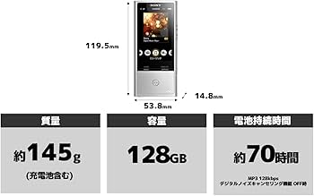 Amazon.co.jp: ソニー ウォークマン ZXシリーズ 128GB NW-ZX100