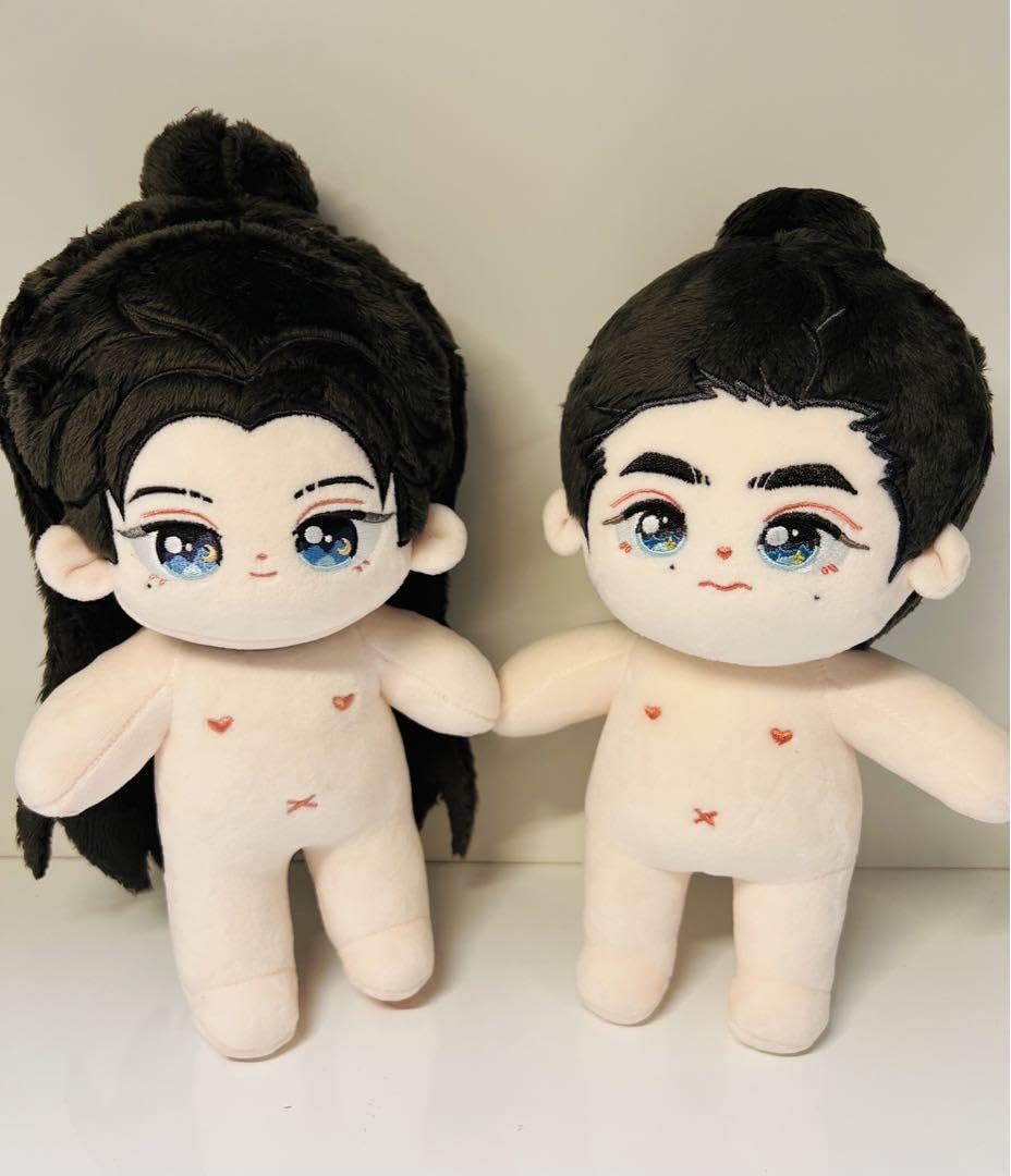 坨柱 15cm着せ替えぬいぐるみ2体セット 服2セット付き 龔俊 張哲瀚