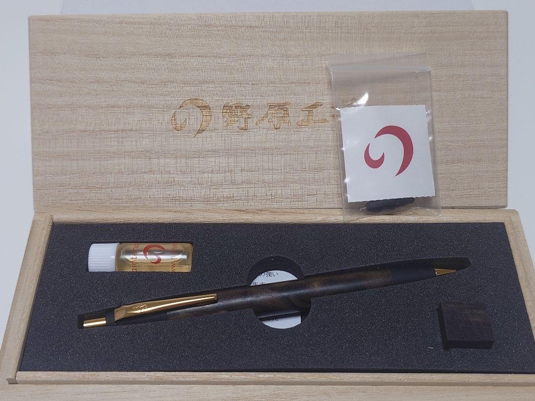 野原工芸 本花梨虎杢 0.5mmシャープペンシル 旧型クリップ 固定式先金