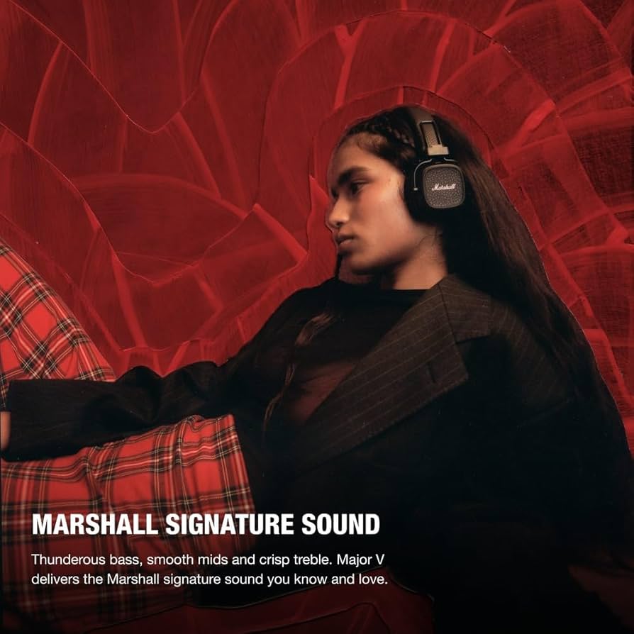 Amazon.com: Marshall Major V On-Ear Wireless Bluetooth Headphones