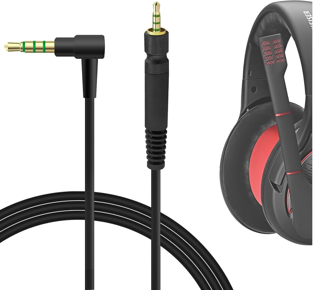 Amazon.com: GEEKRIA Audio Cable Compatible with Sennheiser Game