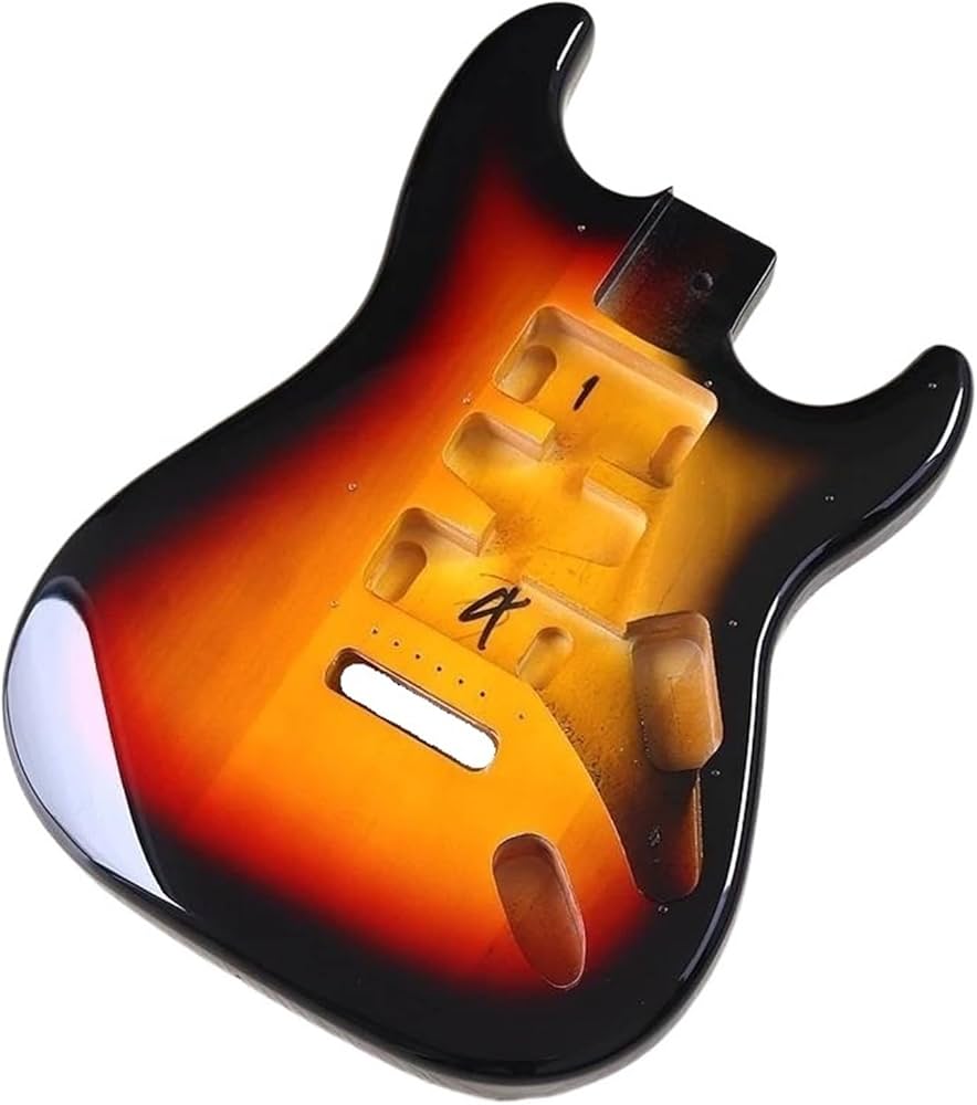 エレキギター サンバースト 木製