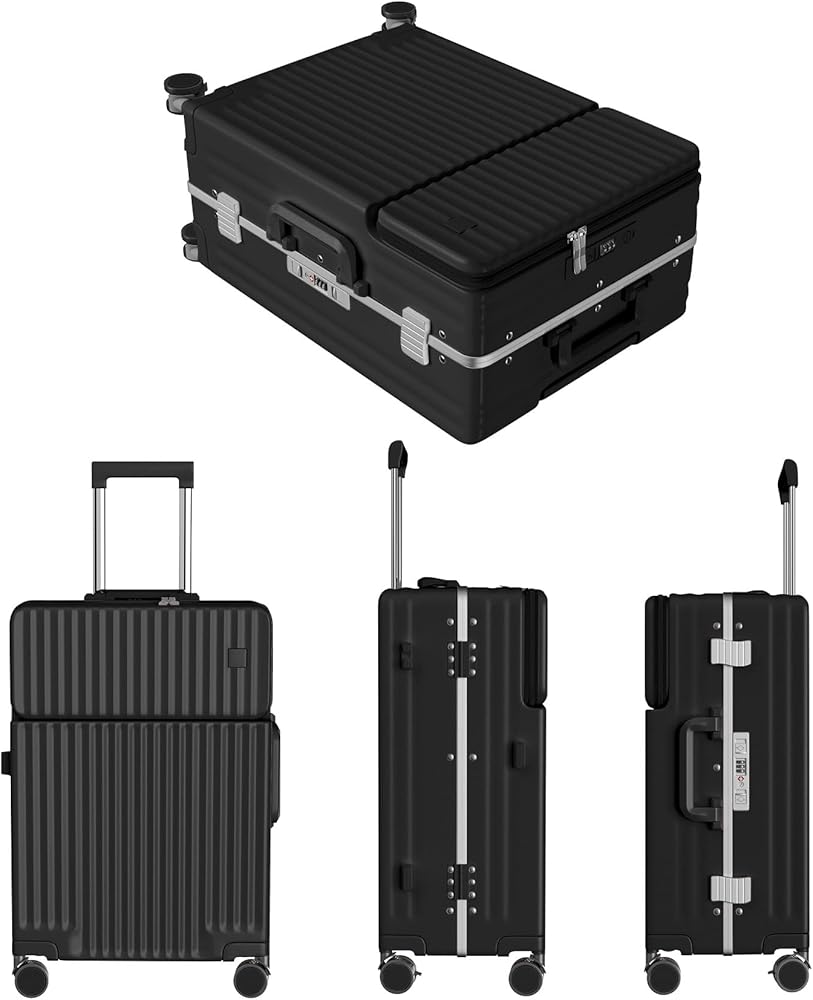 Ashard スーツケース アルミフレーム sサイズ 42L ブラック 超軽量