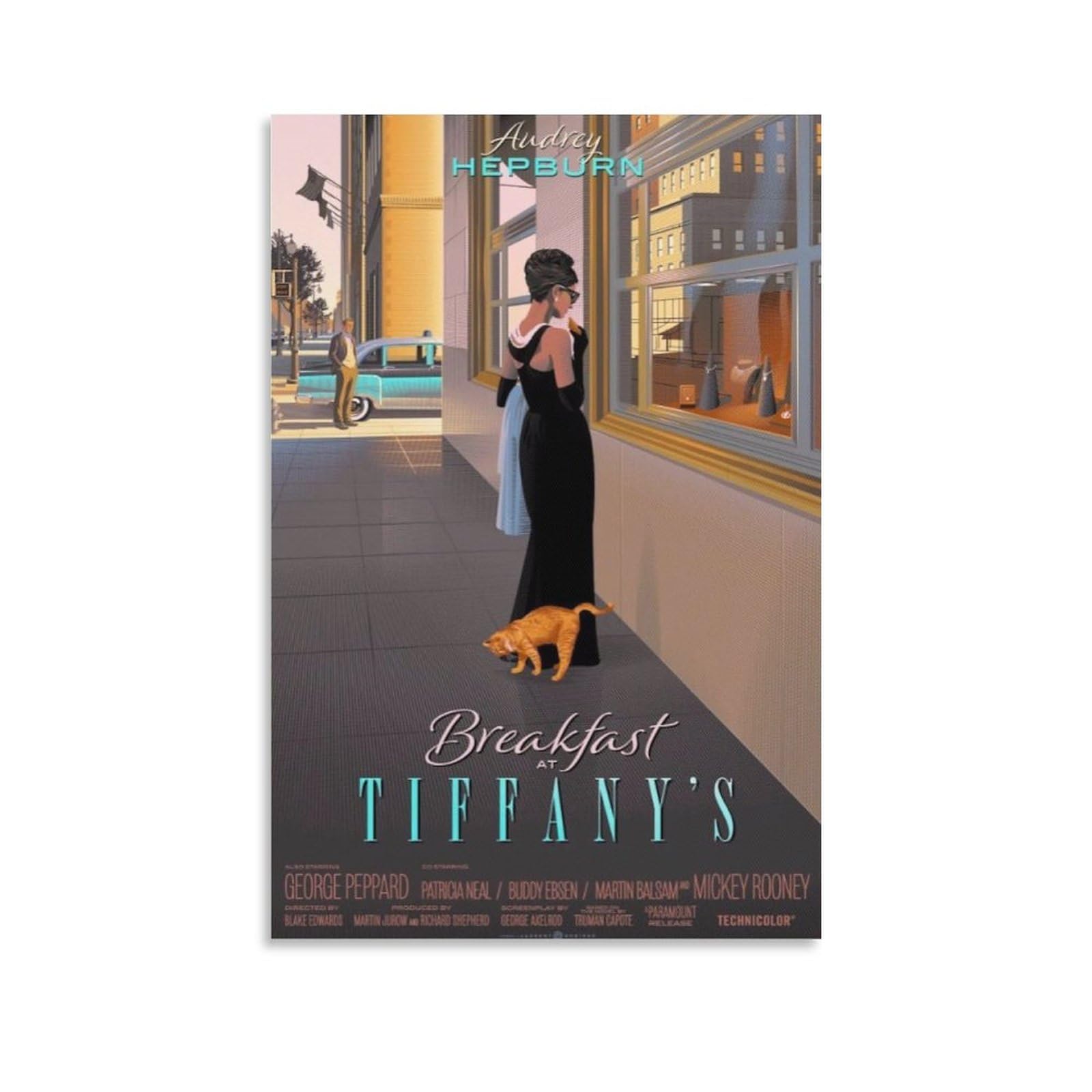 Amazon.co.jp: 映画シリーズポスターティファニーのでの朝食 ポスター