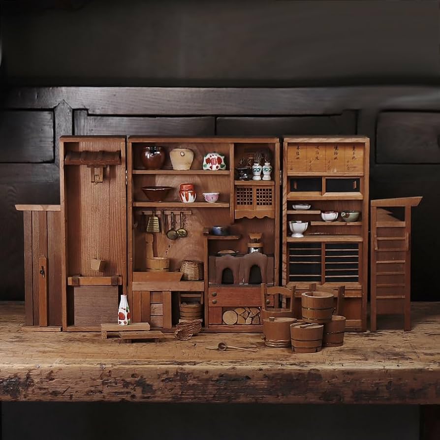 古雛道具 お台所セット ミニチュア