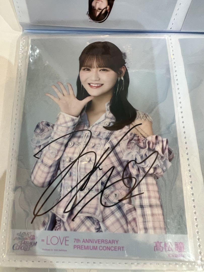 LOVE 髙松瞳 直筆 6周年衣装② ピンキー衣装 サイン イコラブ