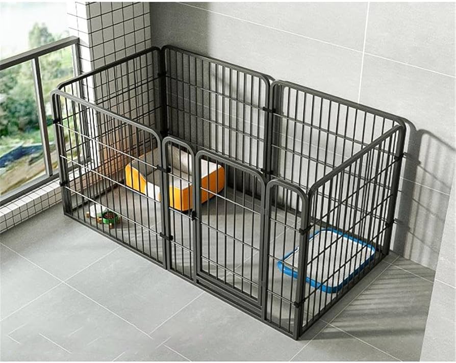 Amazon | ペットサークル 犬 ペットフェンス サークルケージ ドア付き