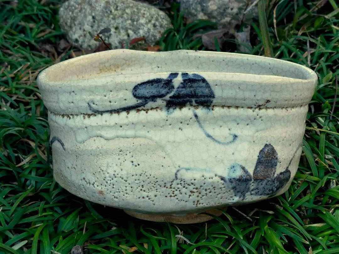 ♥美濃焼 絵志野 鉢 桐箱付き 志野 骨董品 【公式通販】