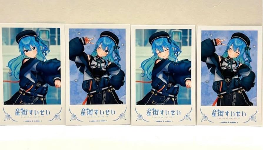 Amazon.co.jp: ホロ ライブ TSUTAYA 星街すいせい チェキ風カード 全4