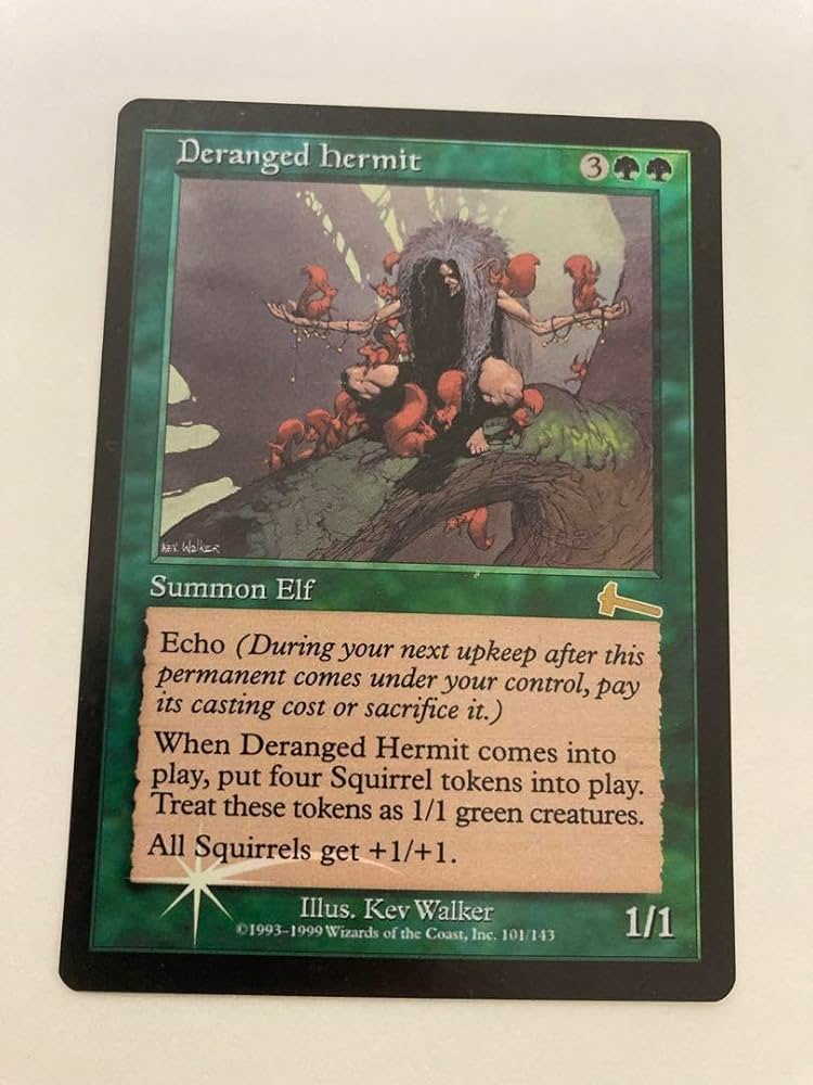 Amazon.co.jp: MTG Foil 《錯乱した隠遁者 Deranged Hermit》[ULG