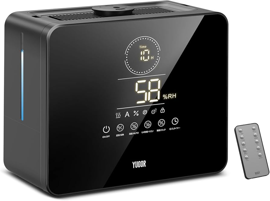 Amazon.co.jp: 加湿器 大容量 9L【2026年新登場&AI知能恒湿&マイナス