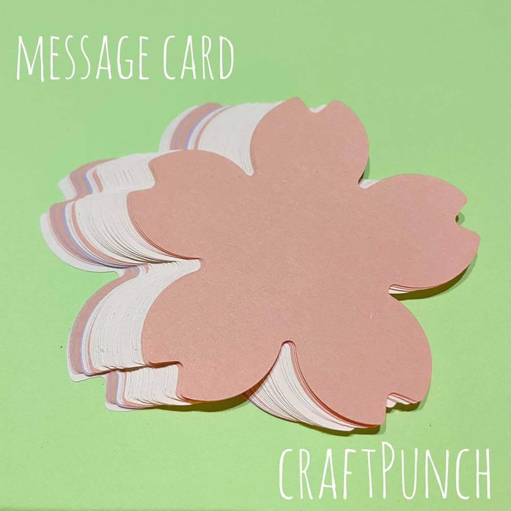 お花いっぱいクラフトパンチさくら入学入園保育アルバム制作色紙寄せ書き