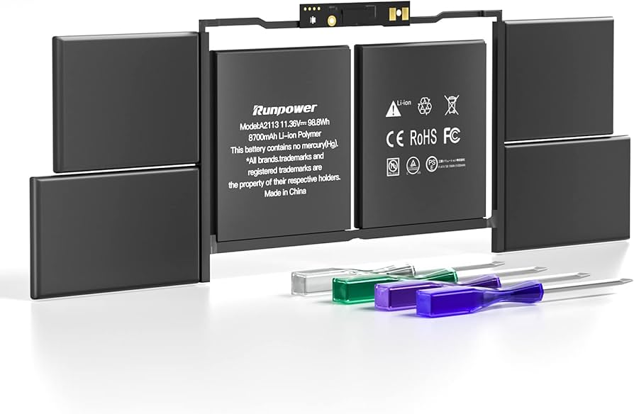 Amazon.co.jp: Runpower A2113バッテリー、MacBook Pro 16インチ用