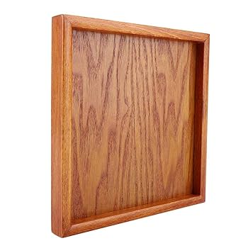 讃岐盆 超美品 木製彫刻模様入り 正方形 お盆 トレー5枚セット 讃岐盆