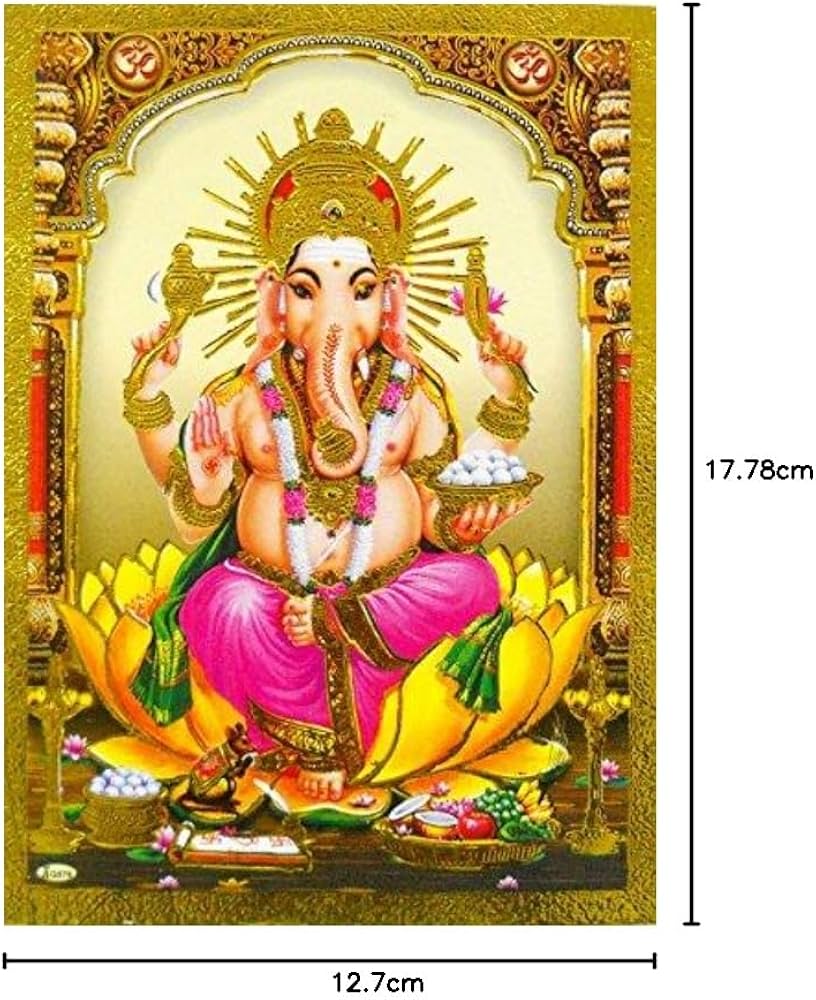 Amazon.co.jp: Blessingガネーシャポスター/ Reprint Hindu God