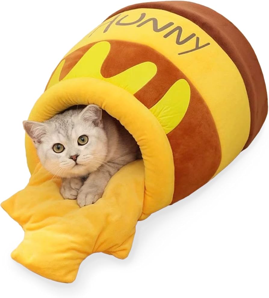 Amazon | [PB:KS] 猫 ハウス ハニーポット型 キャットハウス 暖かい