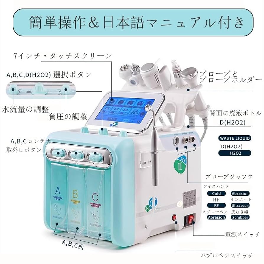 1台6役』毛穴洗浄ハイドラフェイシャル 1台6役』毛穴洗浄ハイドラ