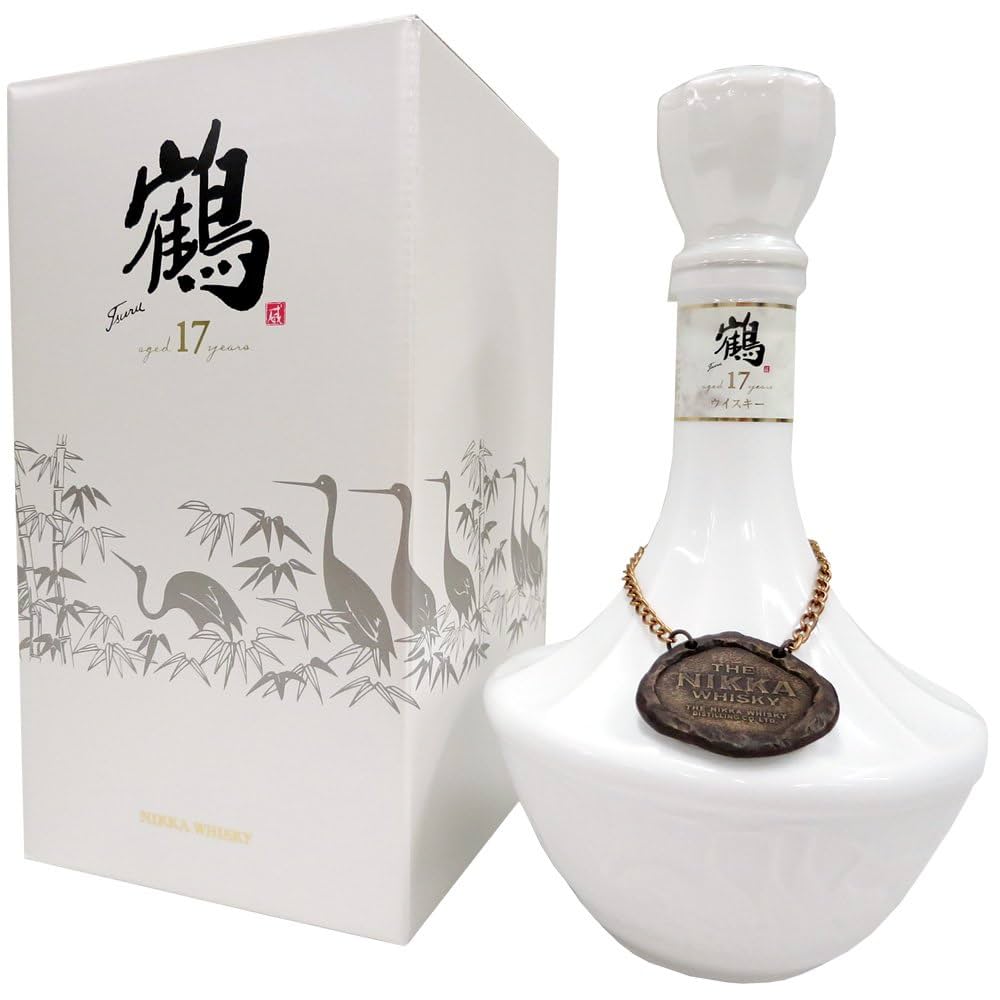 未開栓☆ニッカウイスキー 鶴 17年 陶器ボトル 700ml 箱付 ②