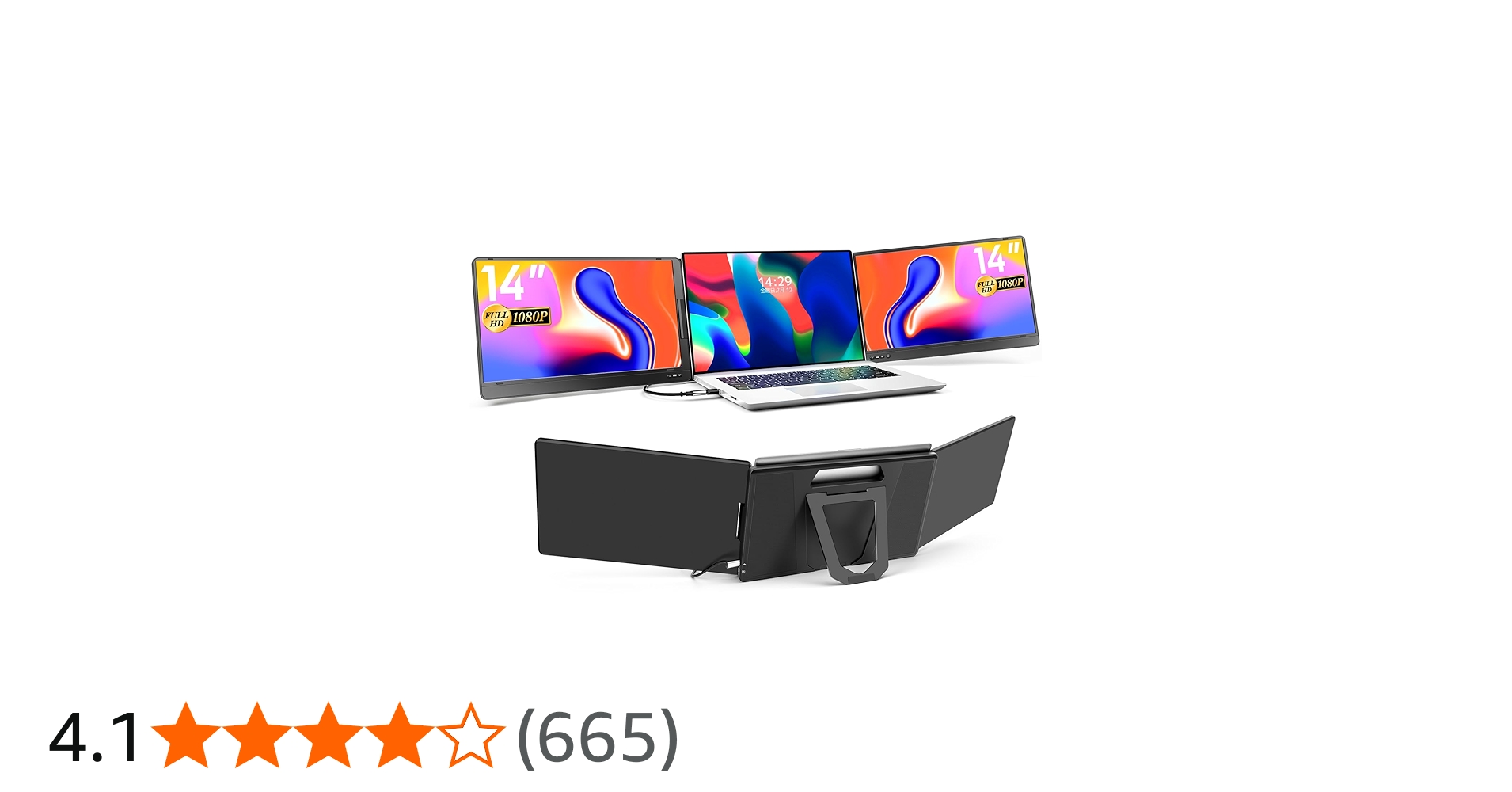 KOGODA 14インチ モバイルディスプレイ トリプルモニター Amazon.co.jp