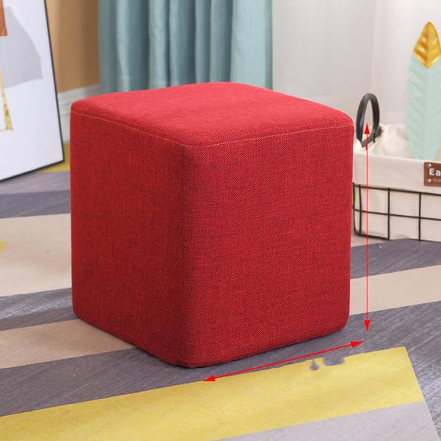キューブ型スツール （赤・レッド） 【公式通販】
