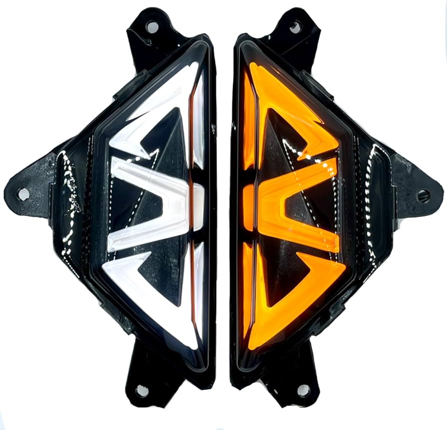 YU】三菱ジープ フロント ウィンカー アセット（左右・固定ネジ欠品