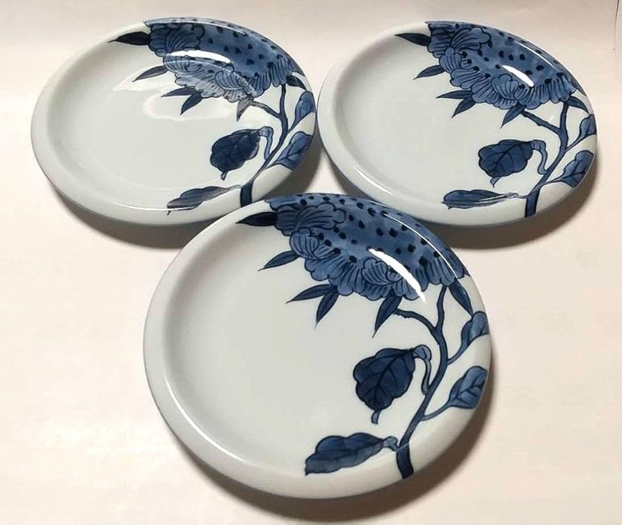 染付向日葵（そめつけひまわり）湯呑揃 源右衛門窯(有田窯元) 最新 染