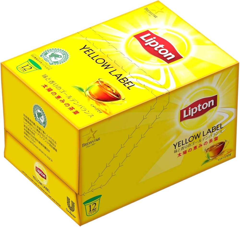 Amazon.co.jp: Kカップ リプトン イエローラベル 3.5g×12個入