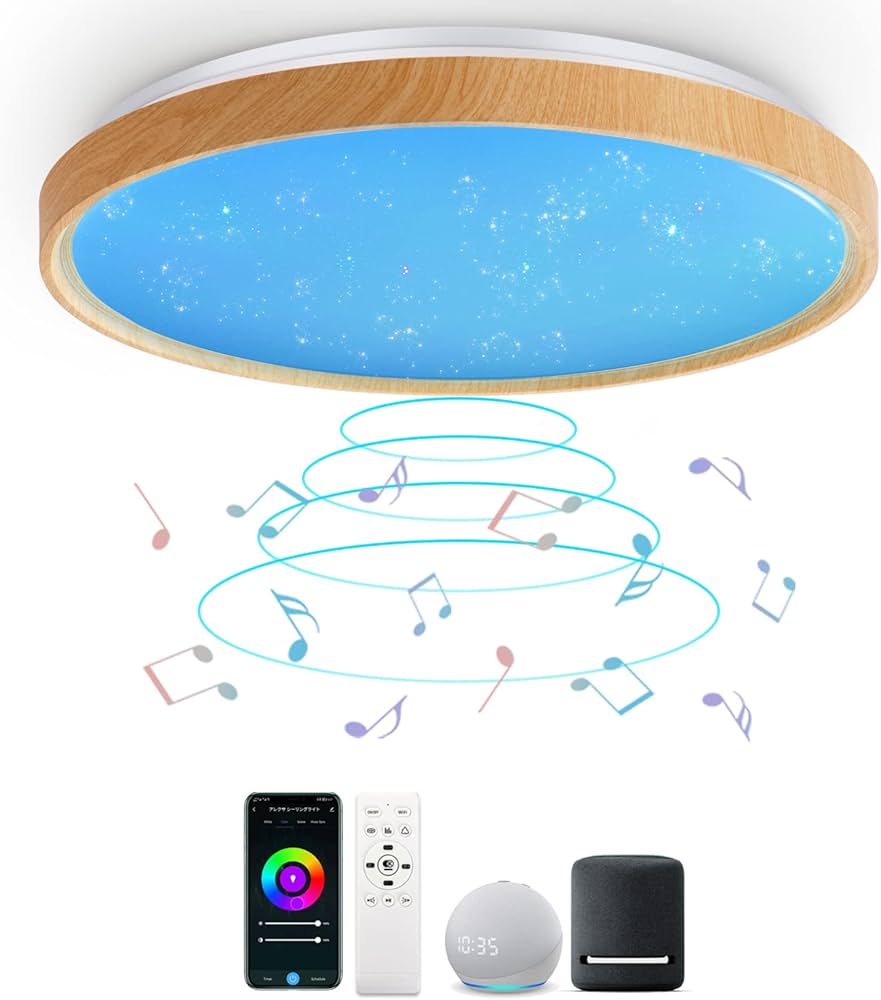 Amazon.co.jp : CHYSONGOODS シーリングライト Alexa 対応 Google Home
